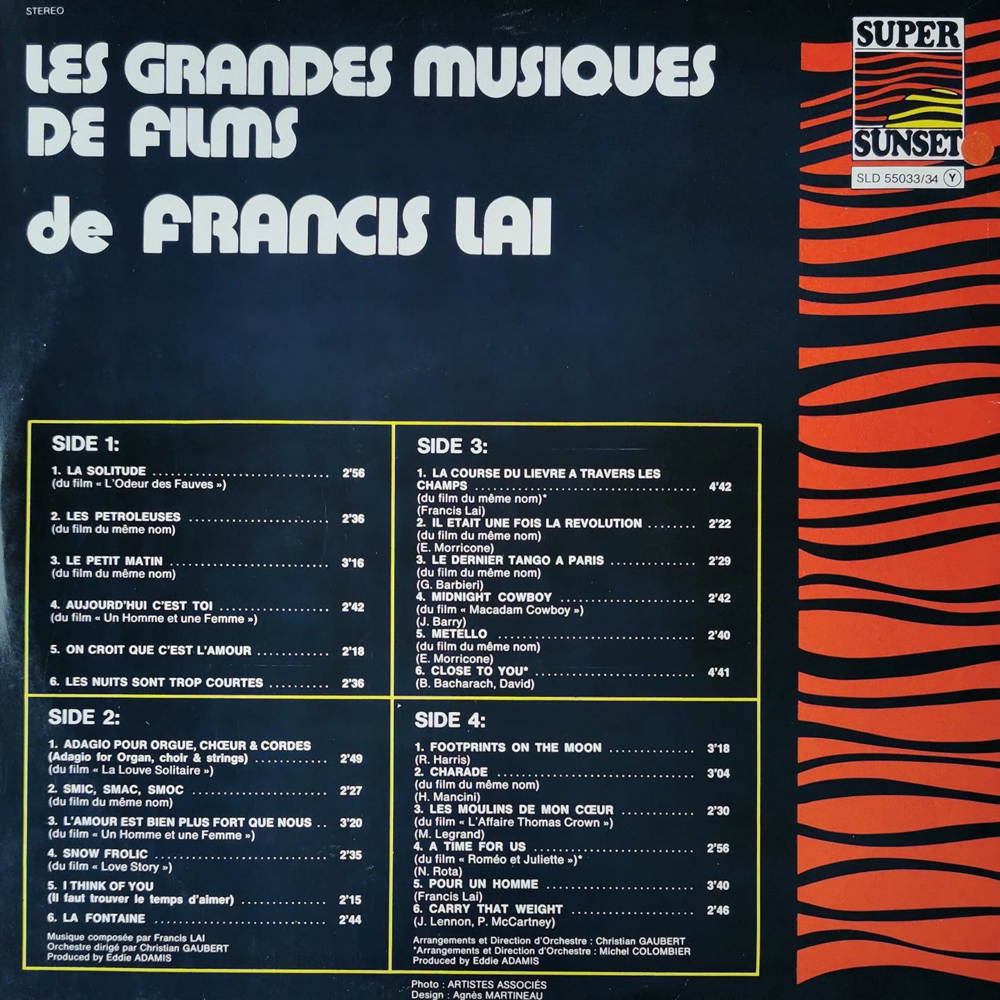 FRANCIS LAI - Les Grandes Musiques de Films de Francis Lai