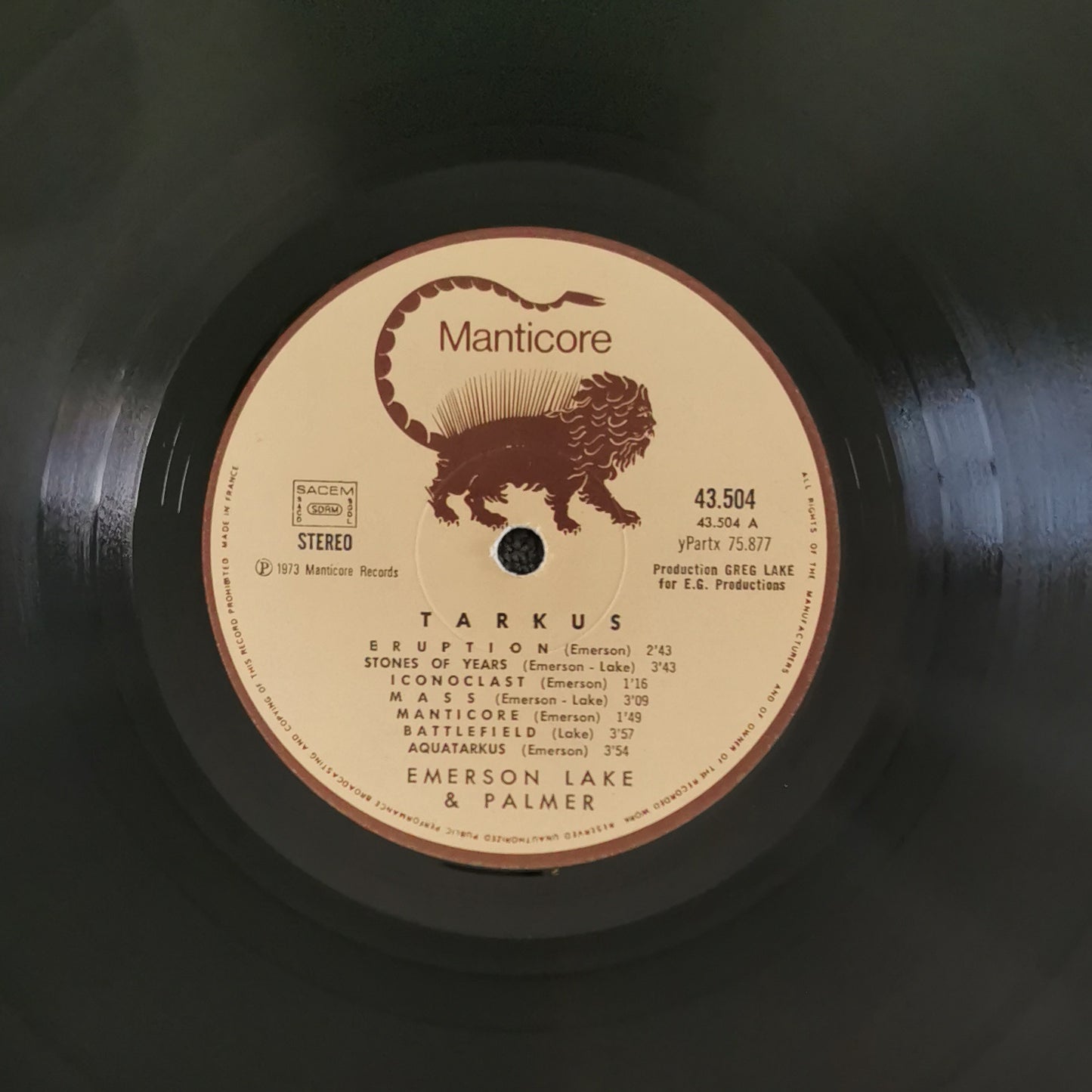 EMERSON, LAKE, & PALMER - Tarkus