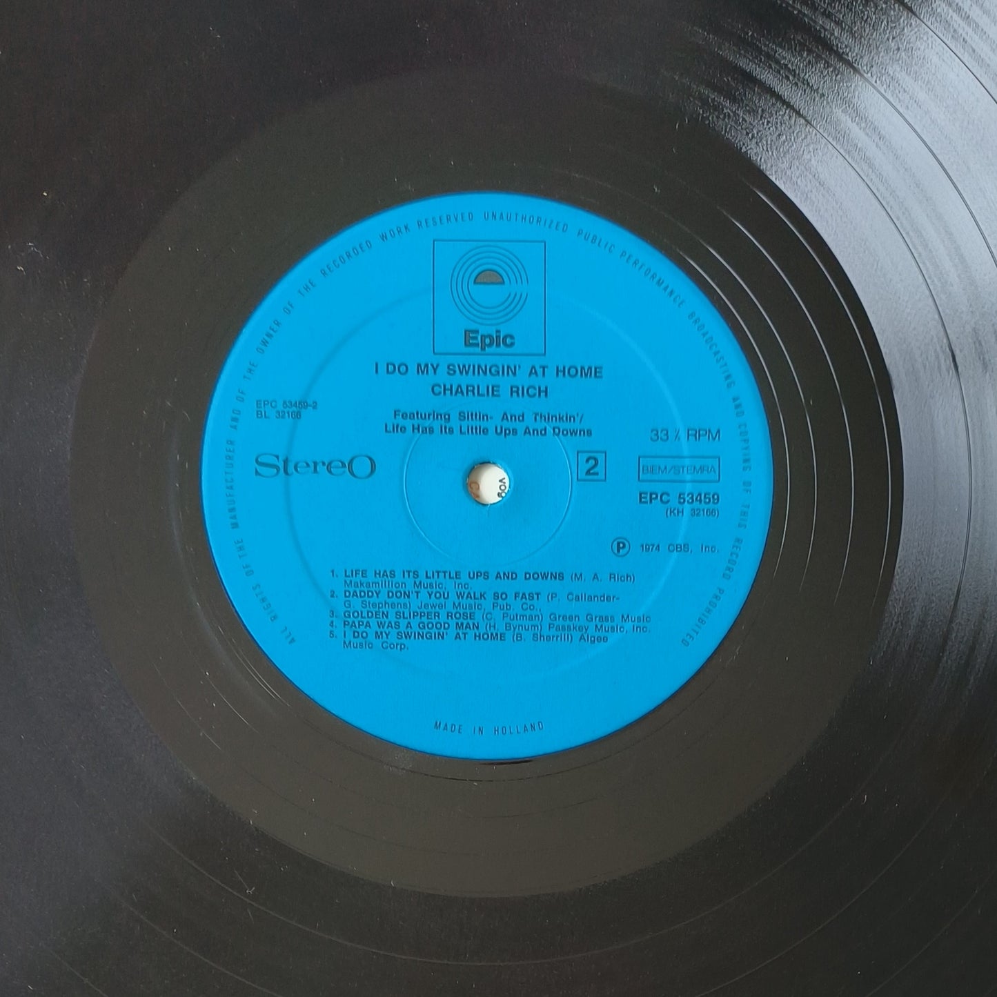 CHARLIE RICH - I Do My Swingin' At Home