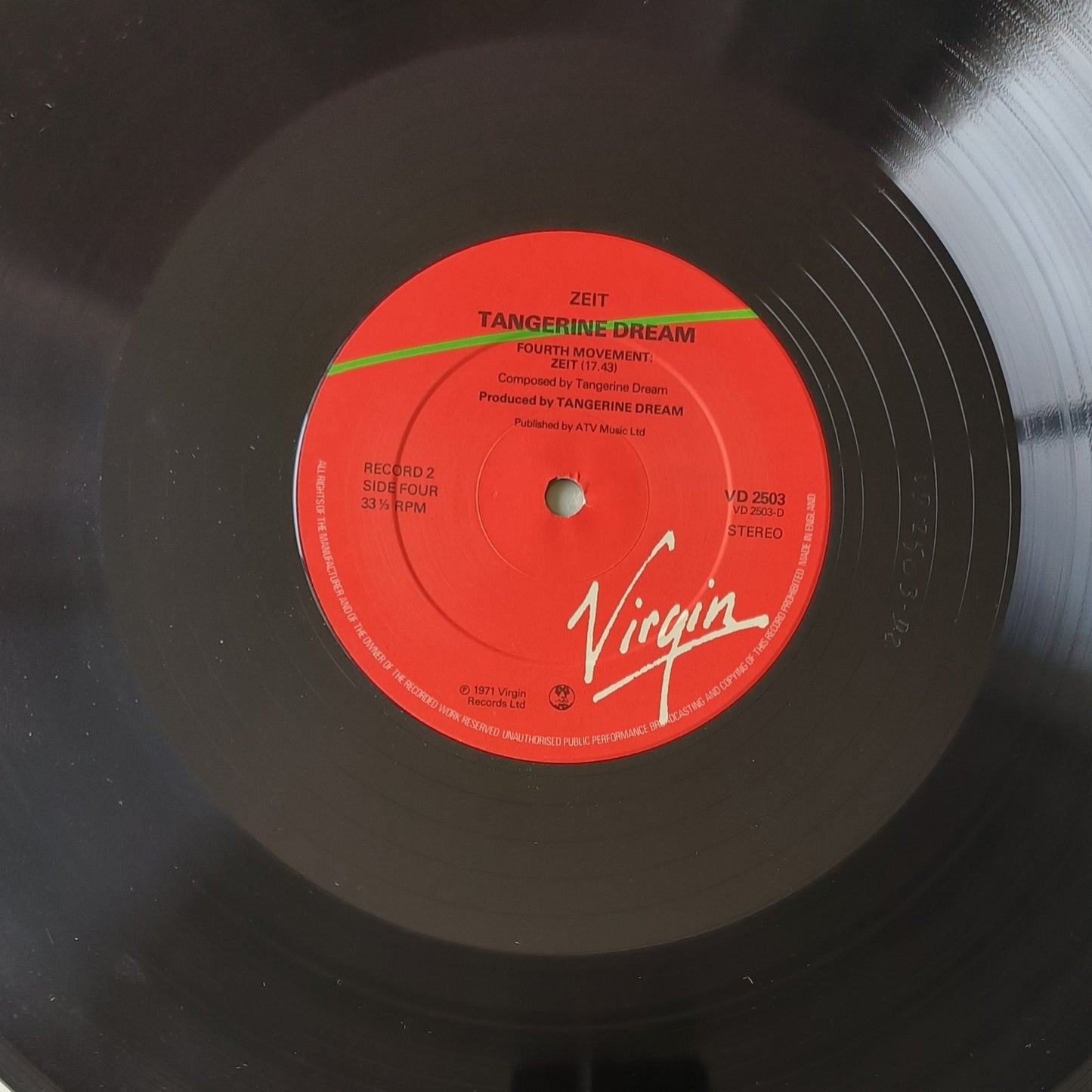 TANGERINE DREAM - Zeit (pressage UK)