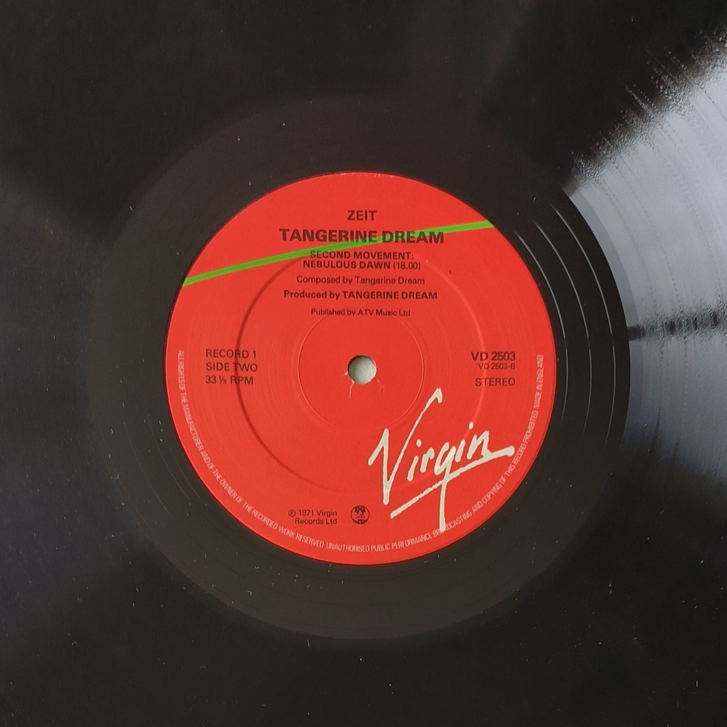 TANGERINE DREAM - Zeit (pressage UK)