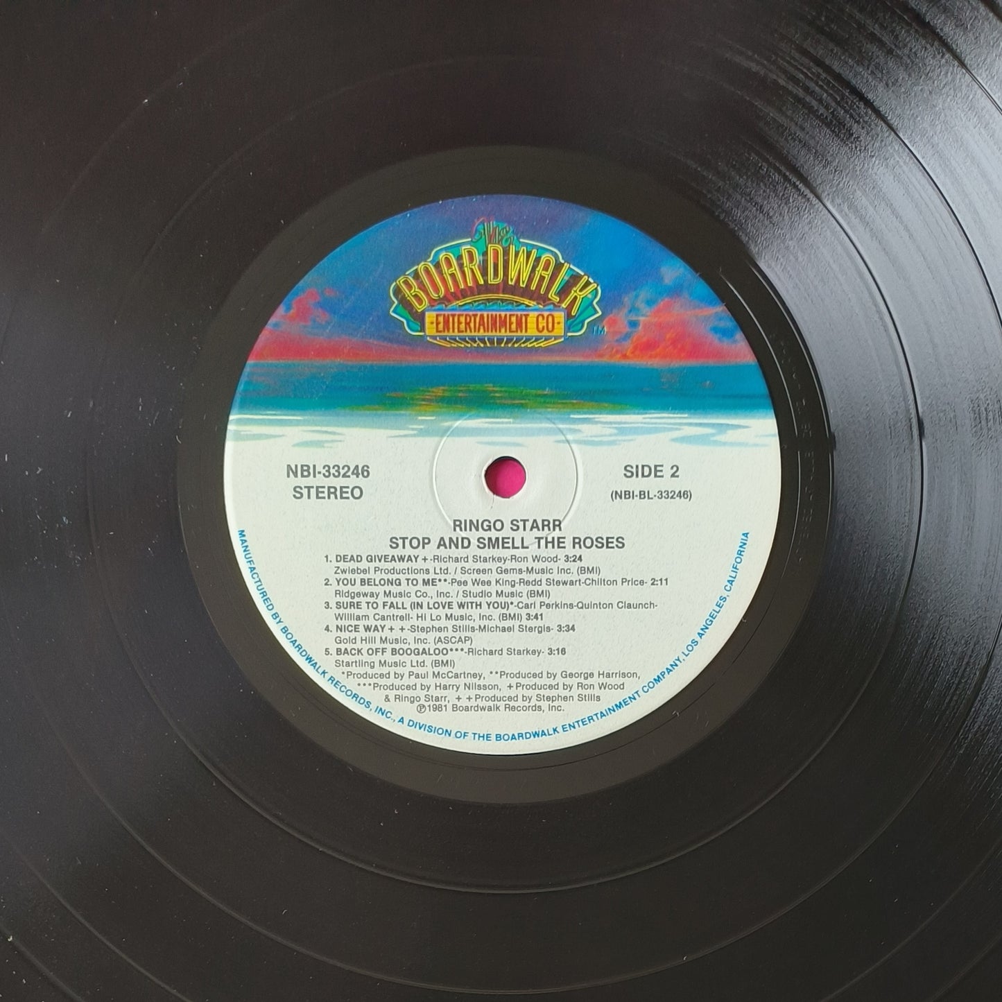 RINGO STARR - Stop And Smell The Roses (pressage US)