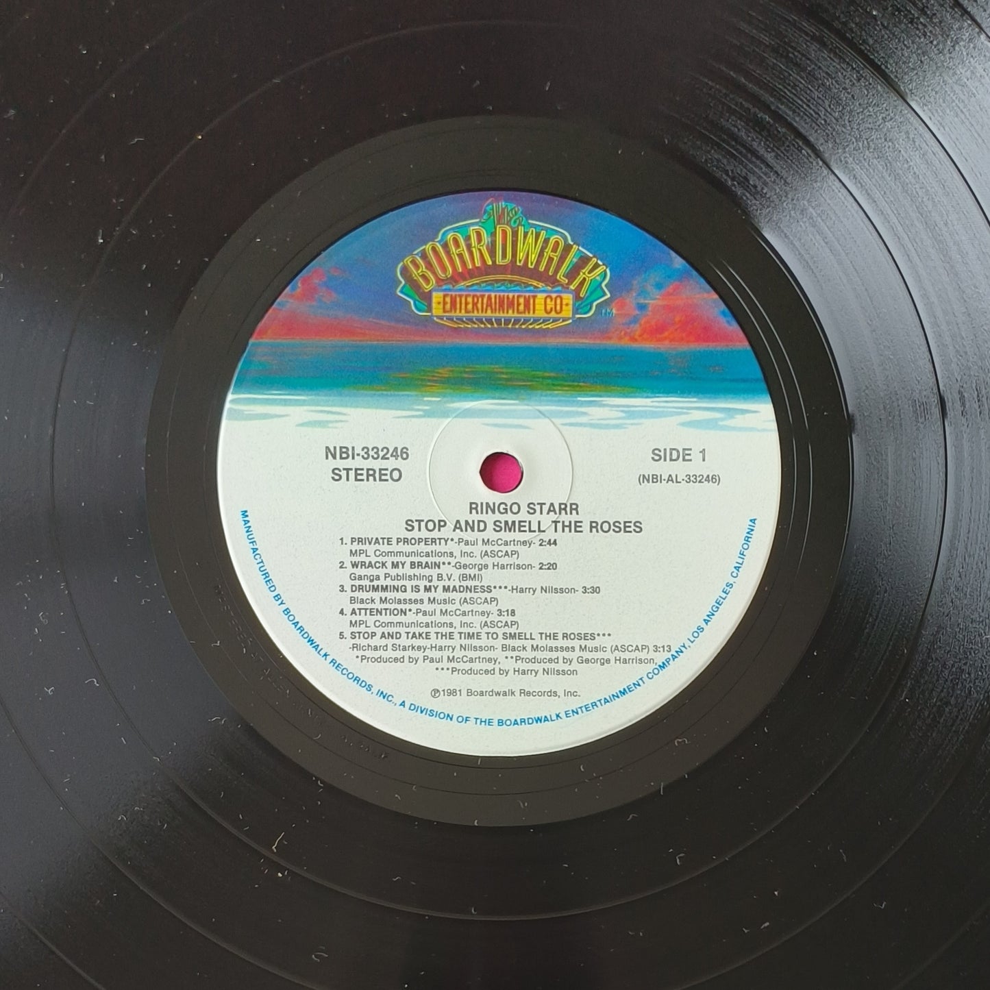 RINGO STARR - Stop And Smell The Roses (pressage US)