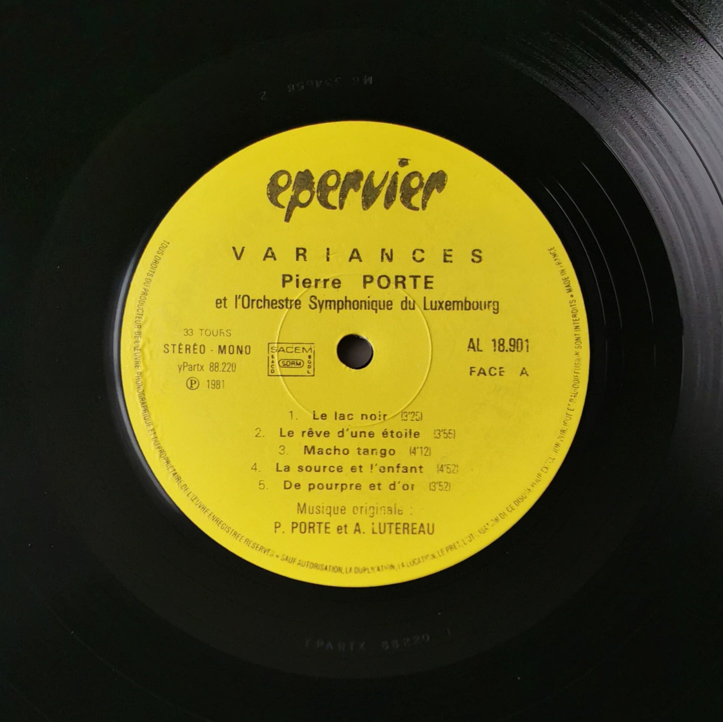 PIERRE PORTE - Variances