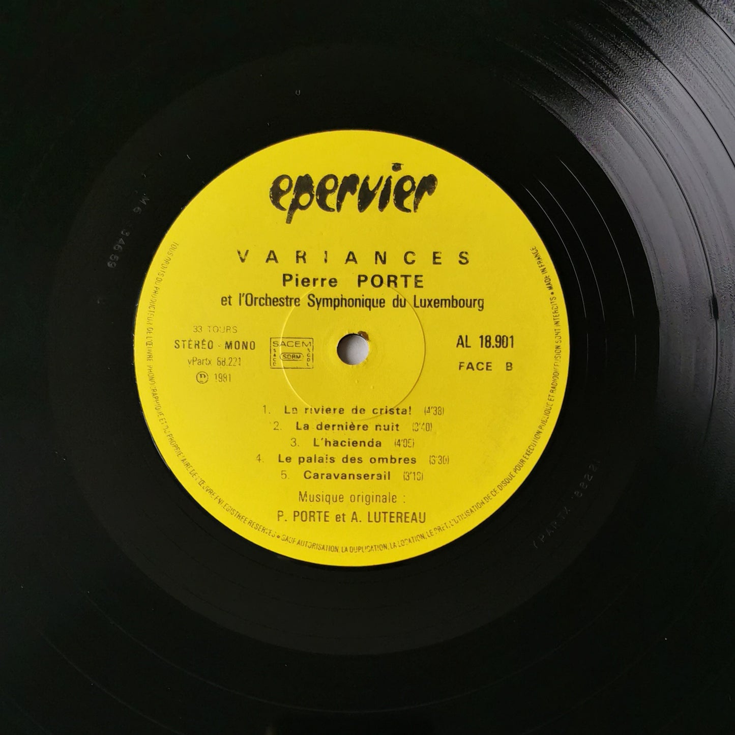 PIERRE PORTE - Variances