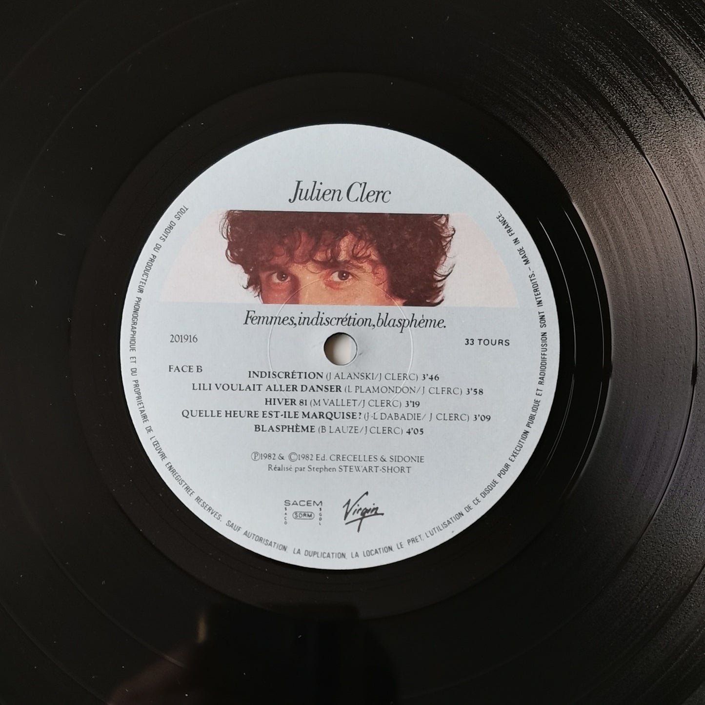 JULIEN CLERC - Femmes, Indiscrétion, Blasphème.