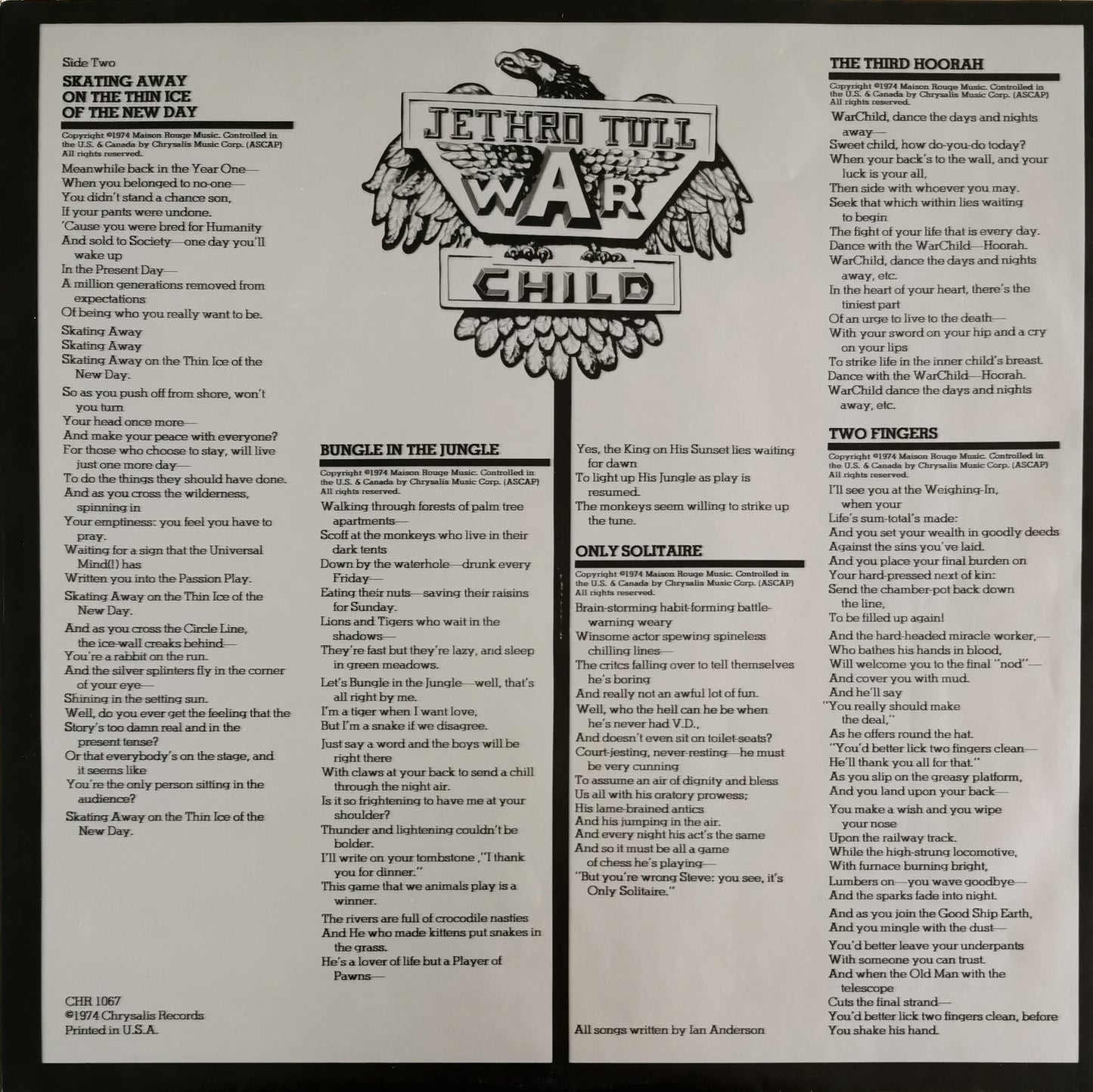 JETHRO TULL - War Child