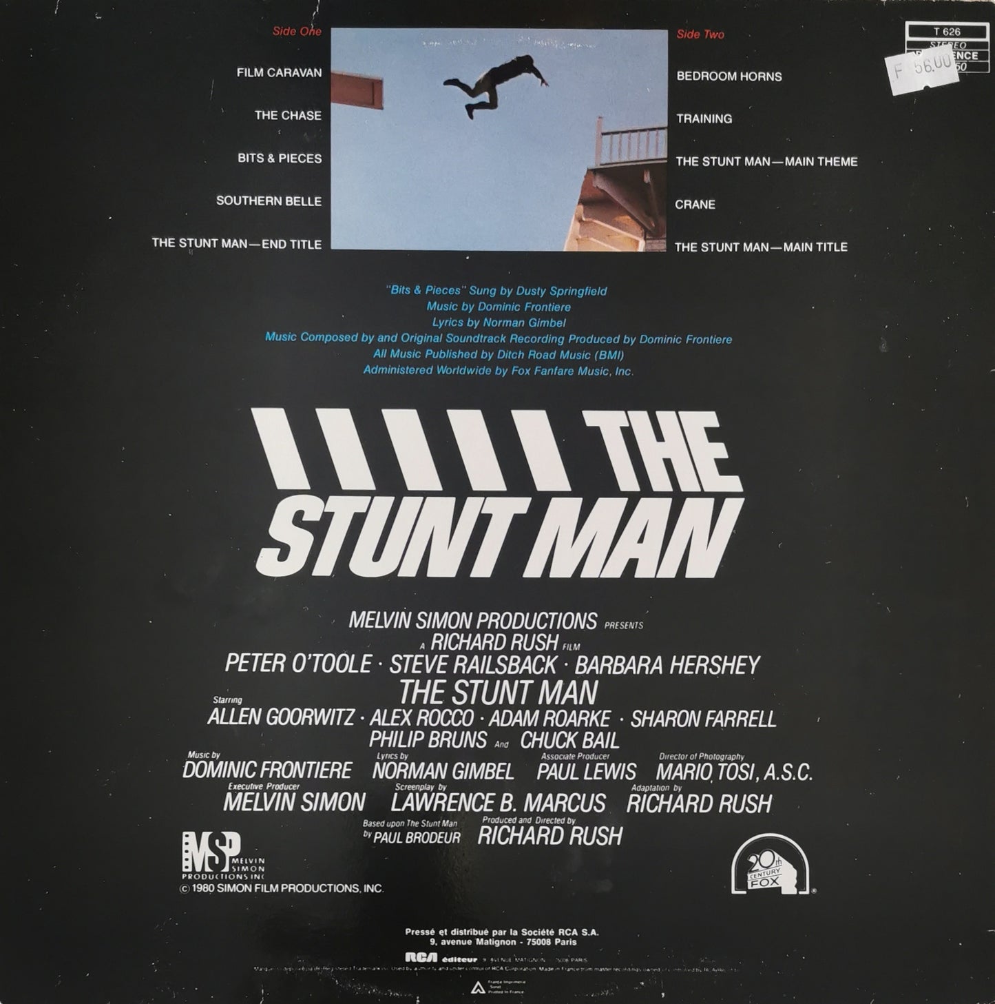 DOMINIQUE FRONTIERE - The Stunt Man (The Original Motion Picture Soundtrack)