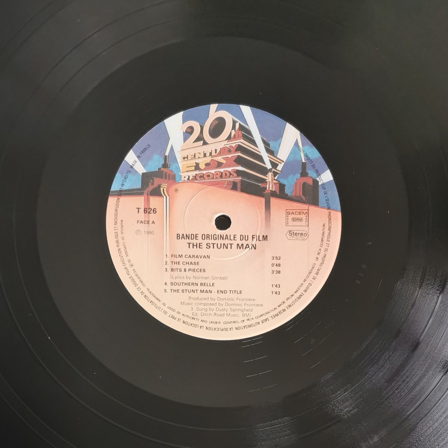 DOMINIQUE FRONTIERE - The Stunt Man (The Original Motion Picture Soundtrack)