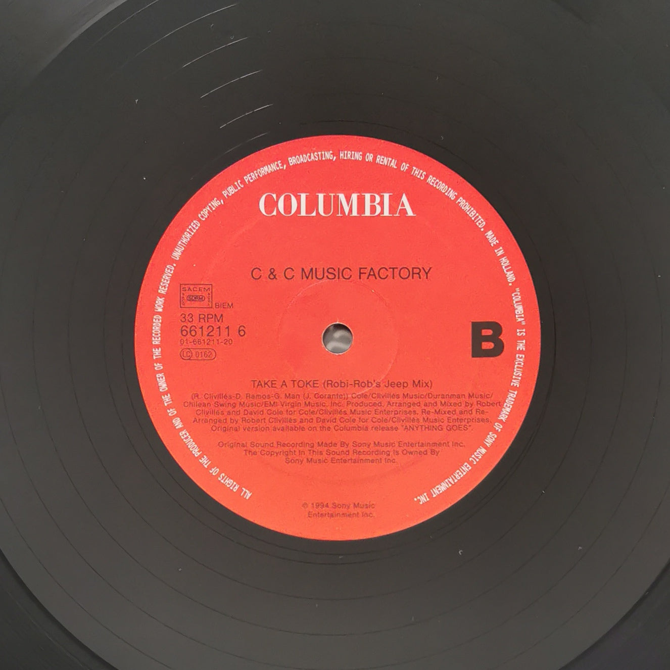 C+C MUSIC FACTORY - I Found Love / Take A Toke