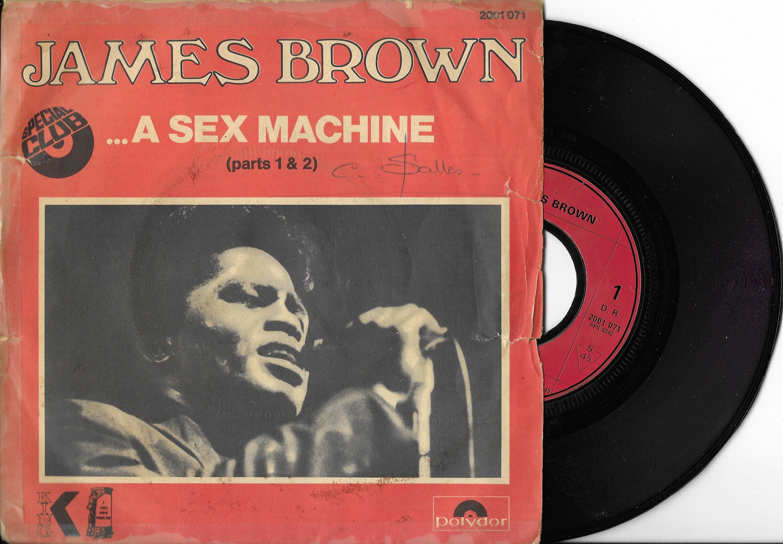 Disque Vinyle 45 Tours Occasion James Brown A Sex Machine