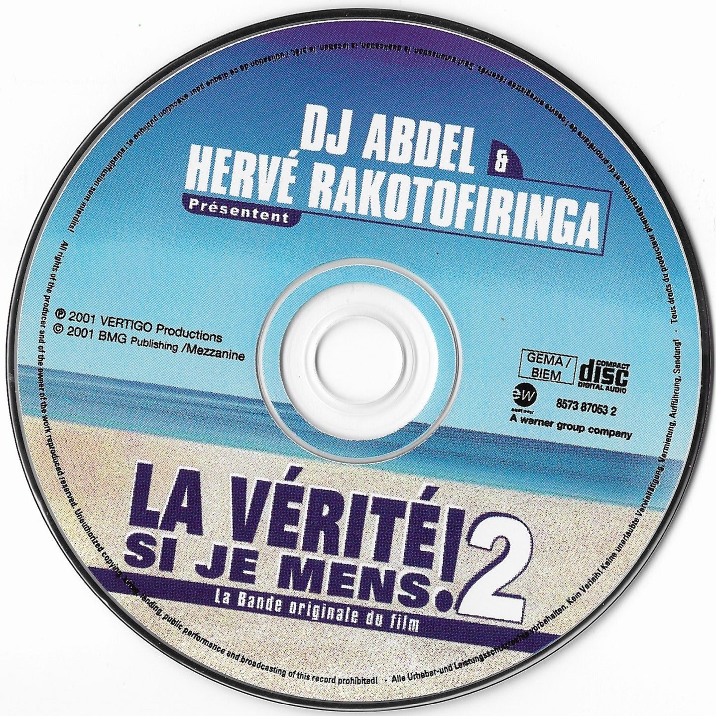 LA VERITE SI JE MENS 2 - Bande Originale du Film