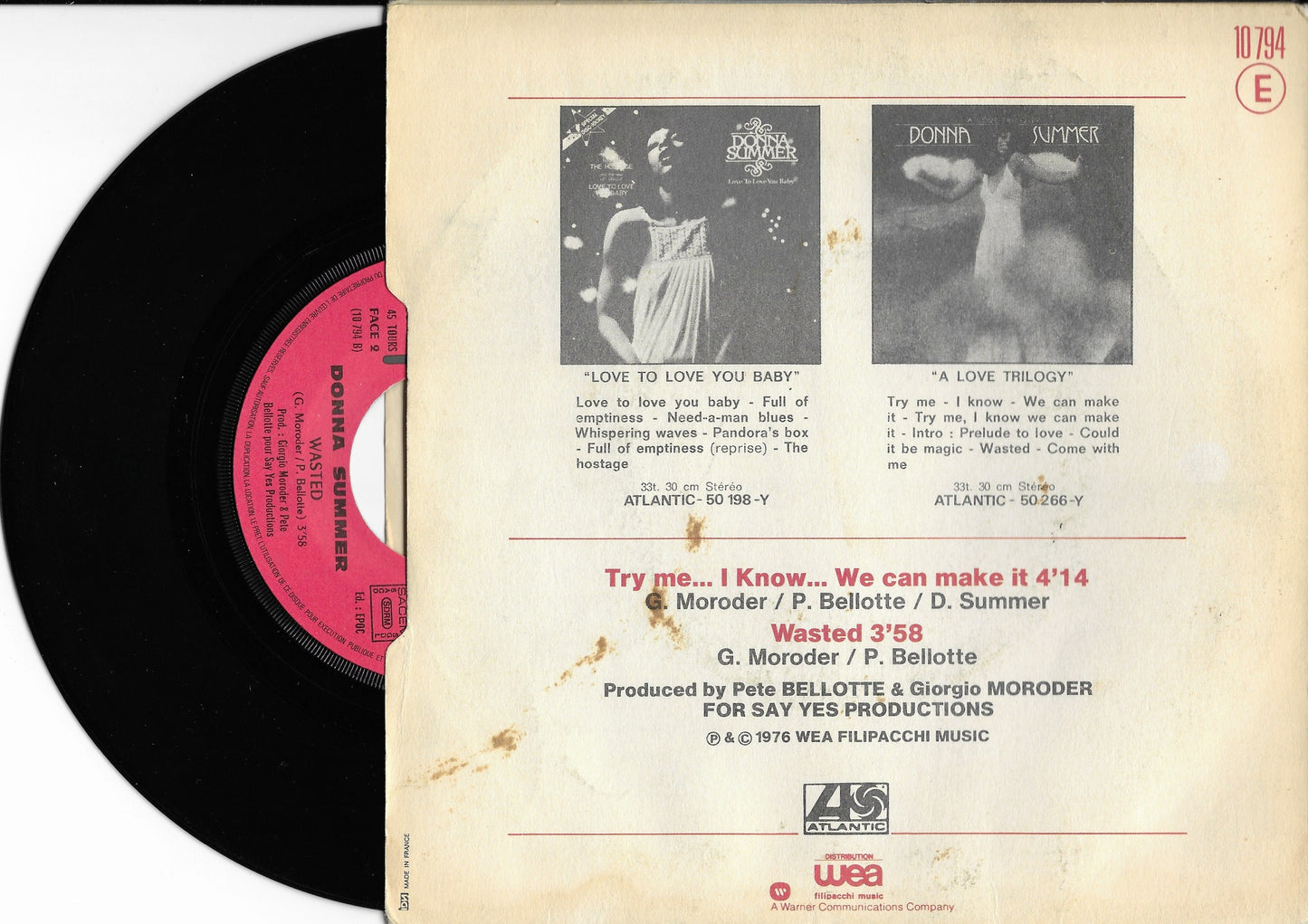 DONNA SUMMER - Try Me... I Know... We Can Make It