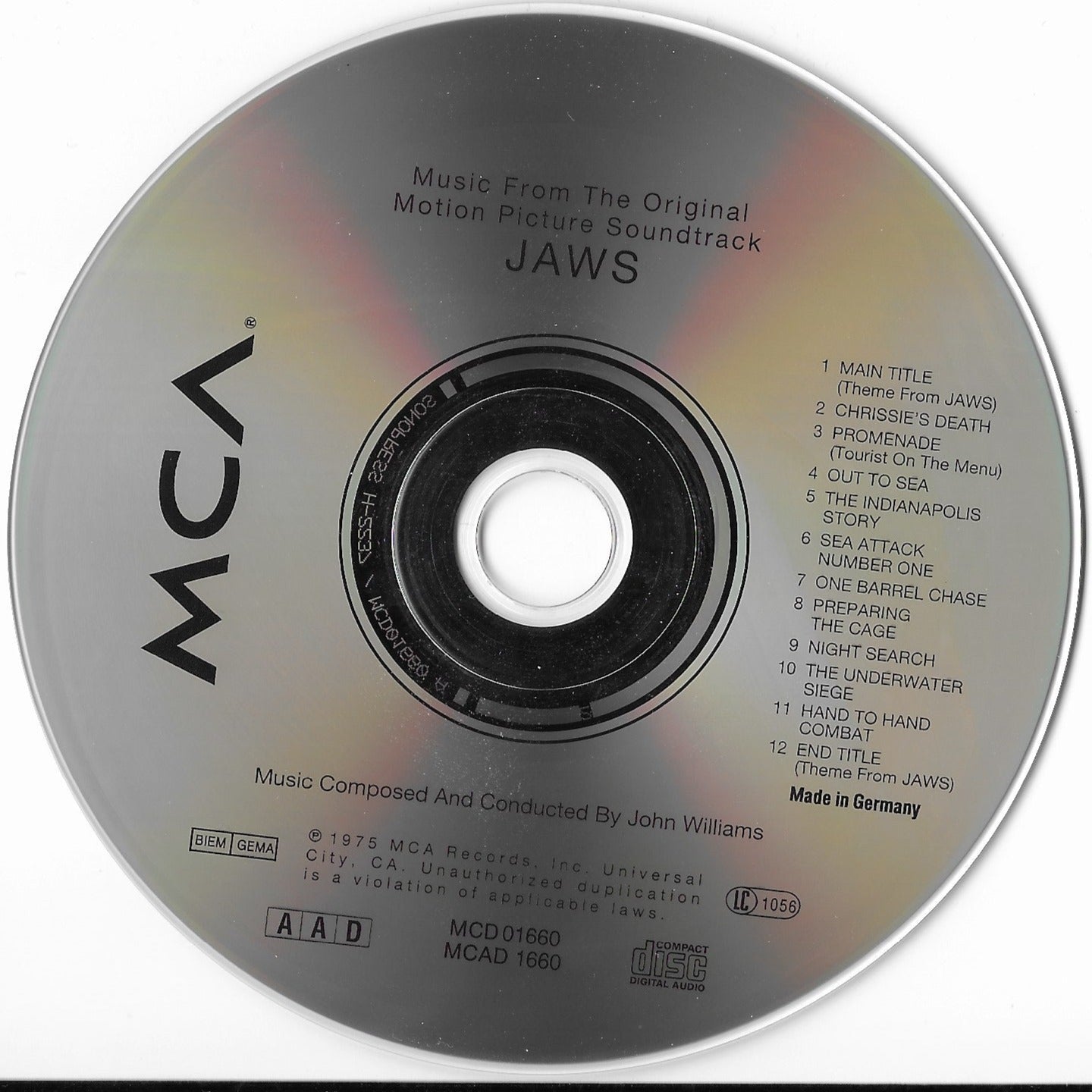 JOHN WILLIAMS - JAWS (Music from the original motion picture soundtrack)