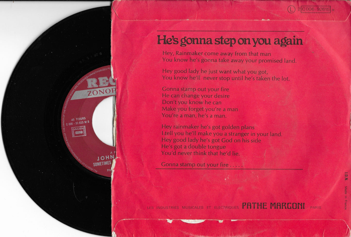 JOHN KONGOS - He's Gonna Step On You Again