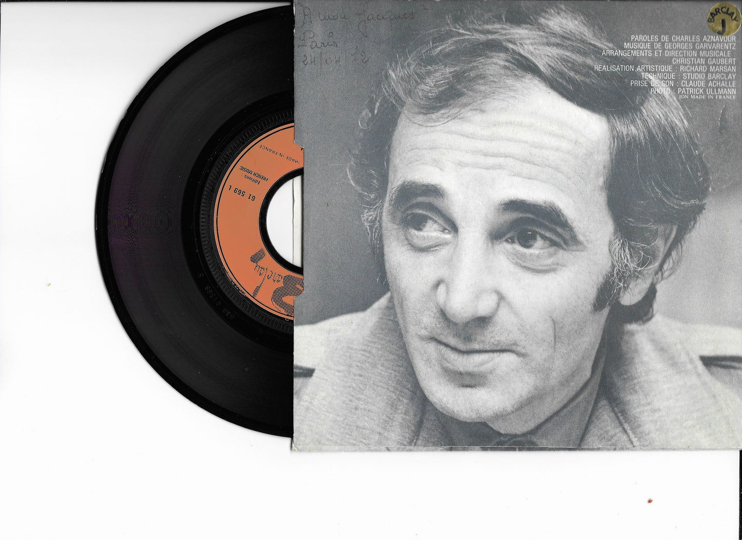 CHARLES AZNAVOUR - Les Plaisirs Démodés / Me Voilà Seul