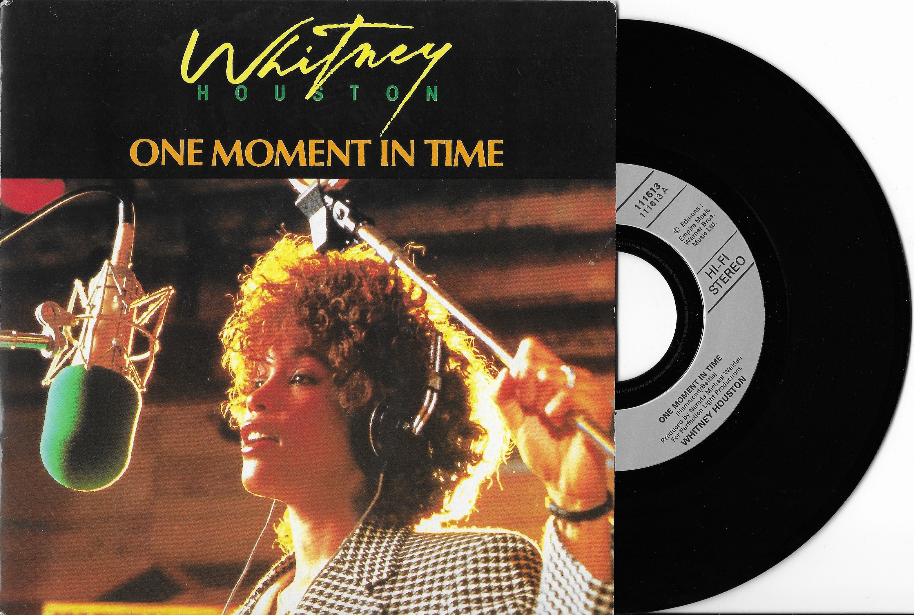 Disque 45 tours occasion WHITNEY HOUSTON - One moment in time – digg'O'vinyl