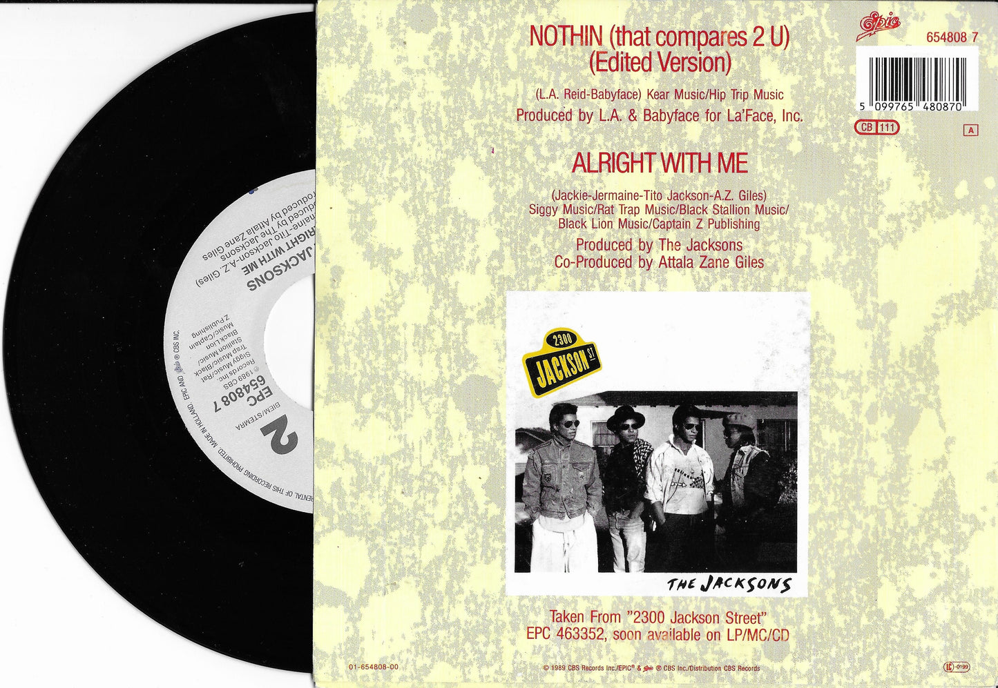 THE JACKSONS - Nothin (That Compares 2 U)