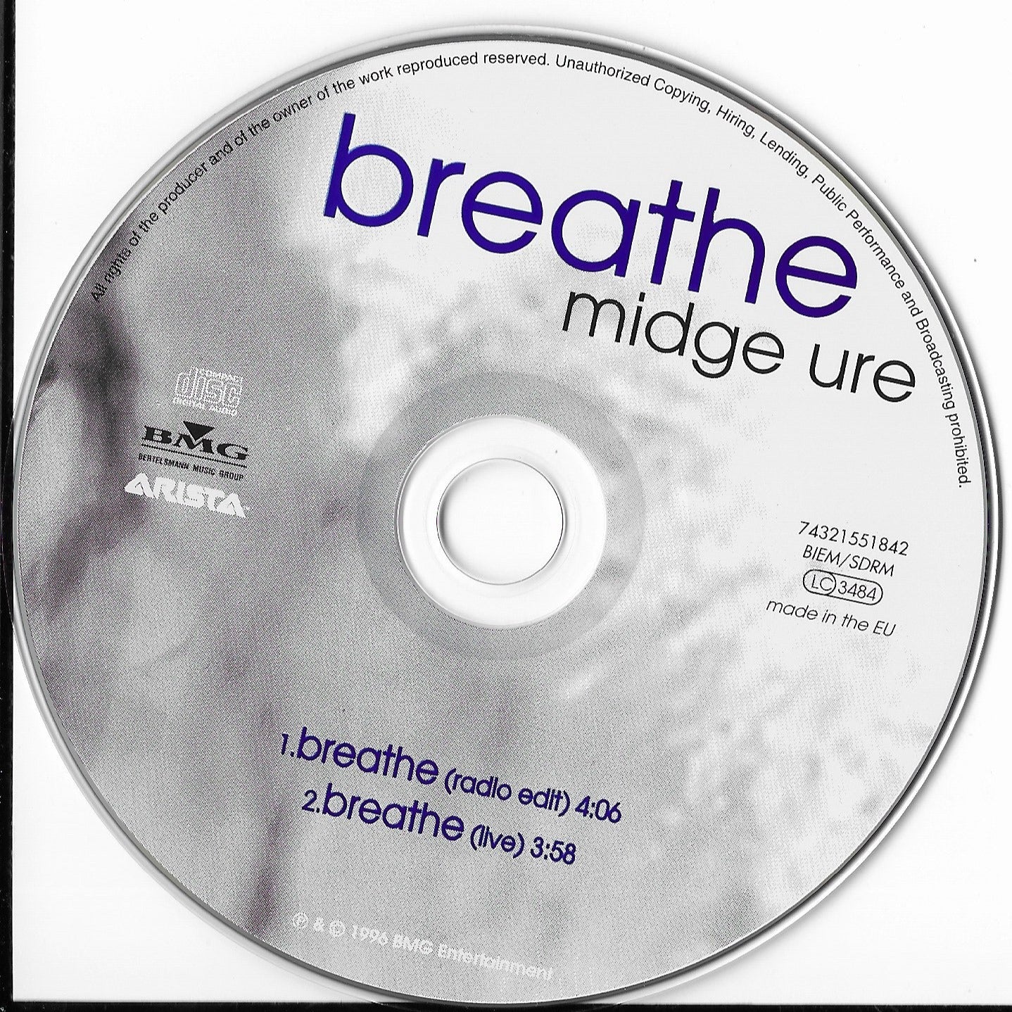 MIDGE URE - Breathe