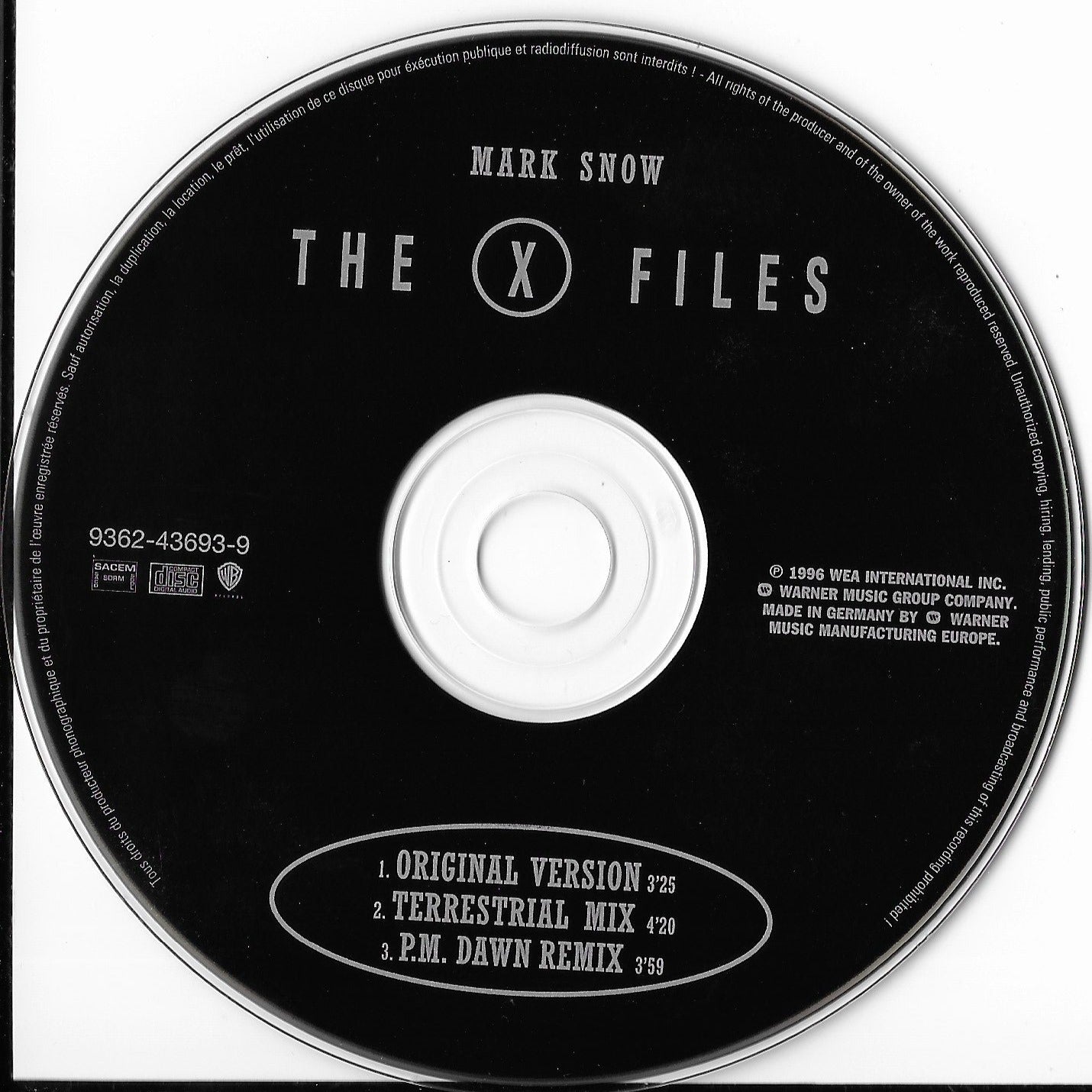 MARK SNOW - The X Files