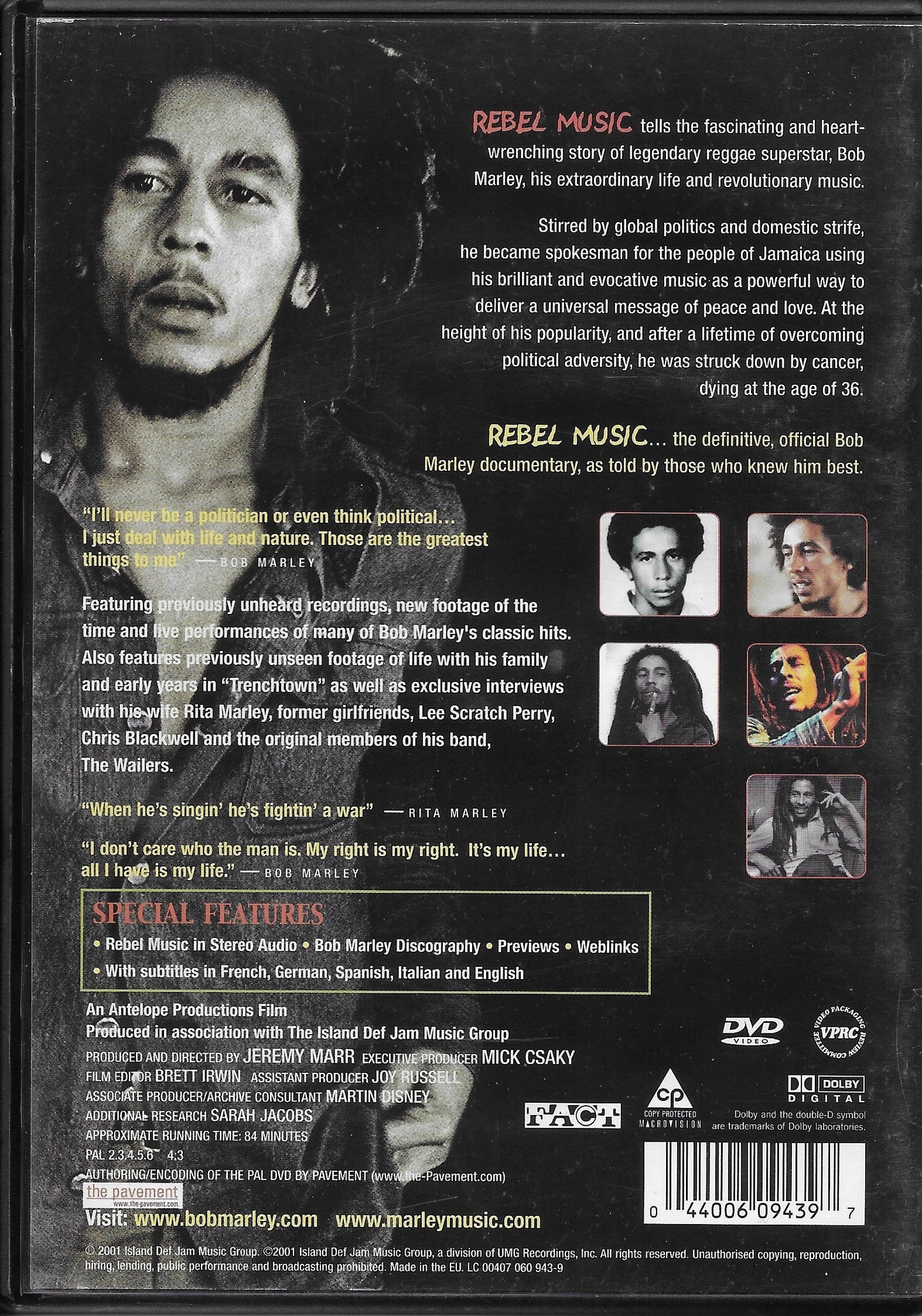 BOB MARLEY - Rebel Music - The Bob Marley Story