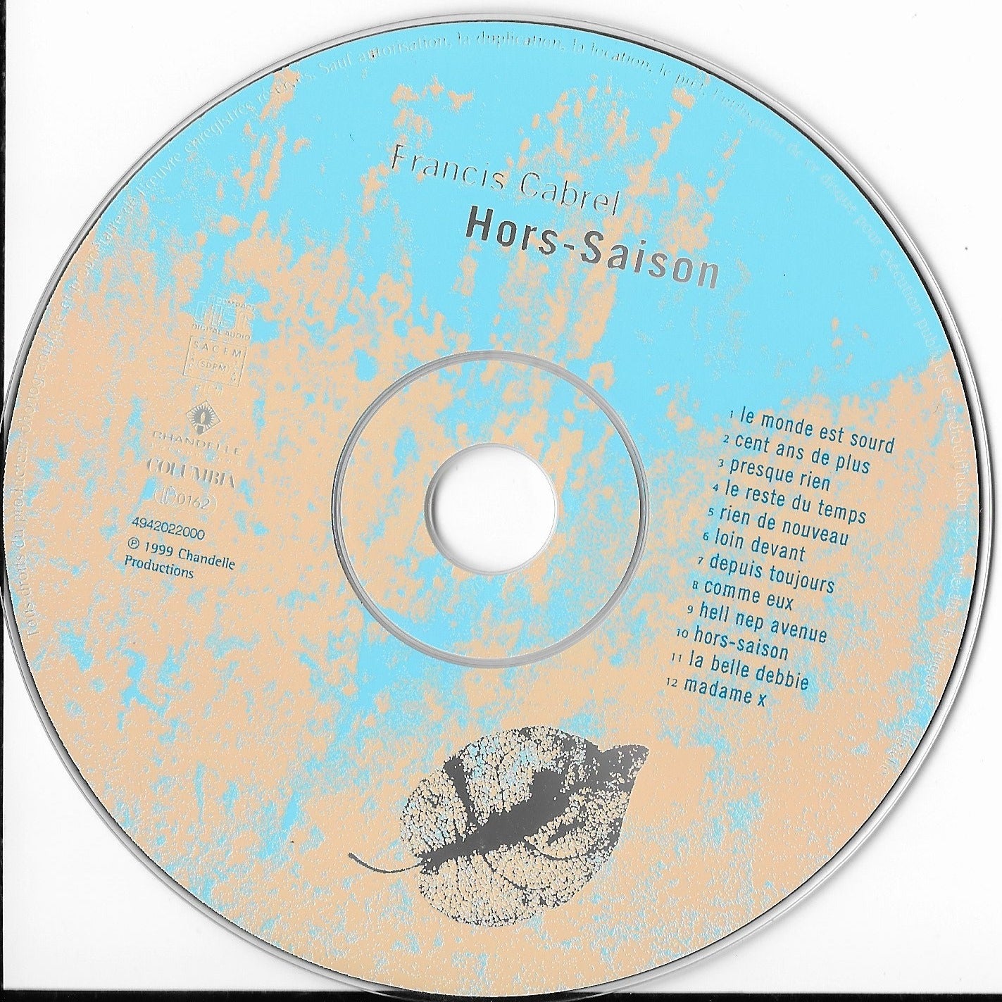 FRANCIS CABREL - Hors-Saison
