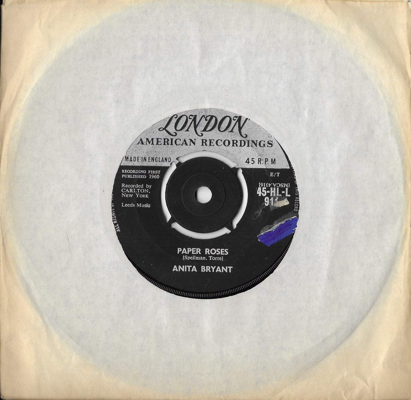 ANITA BRYANT - Paper Roses / Mixed Emotions