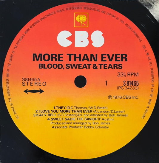 BLOOD, SWEAT & TEARS - More Than Ever