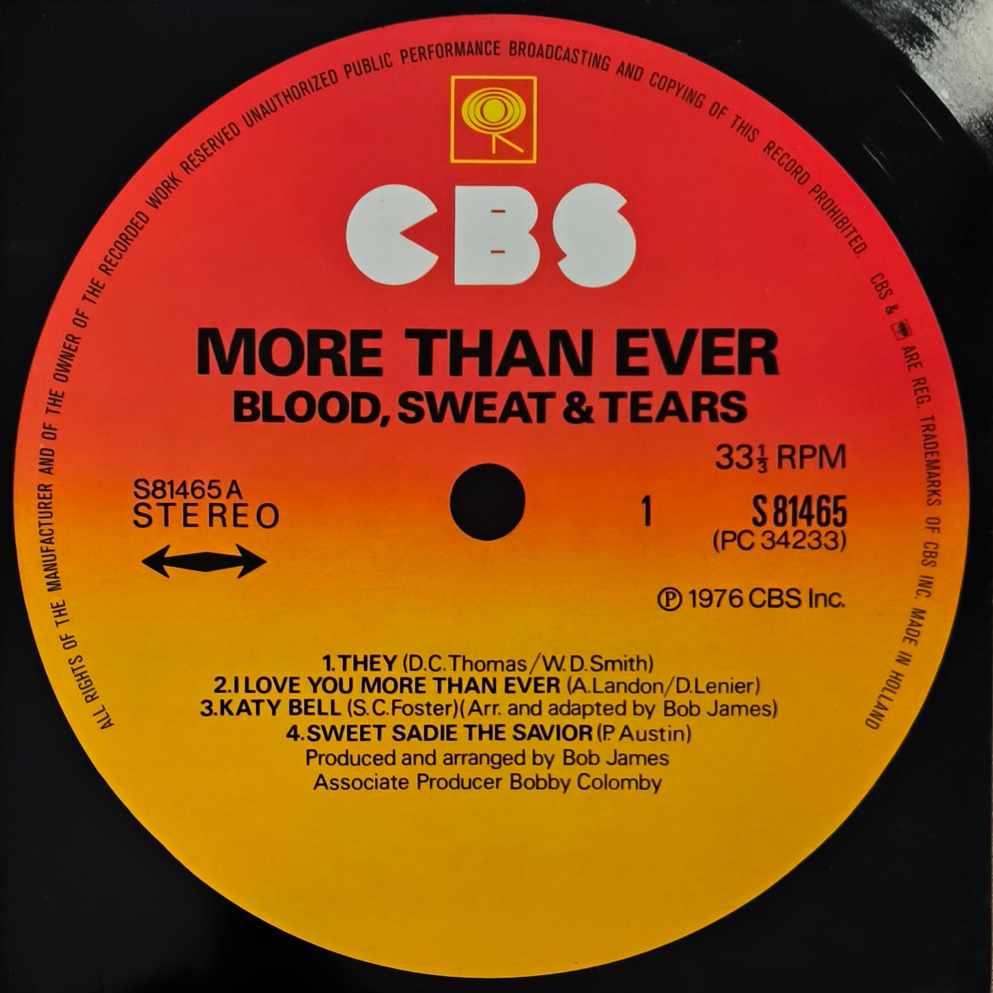 BLOOD, SWEAT & TEARS - More Than Ever