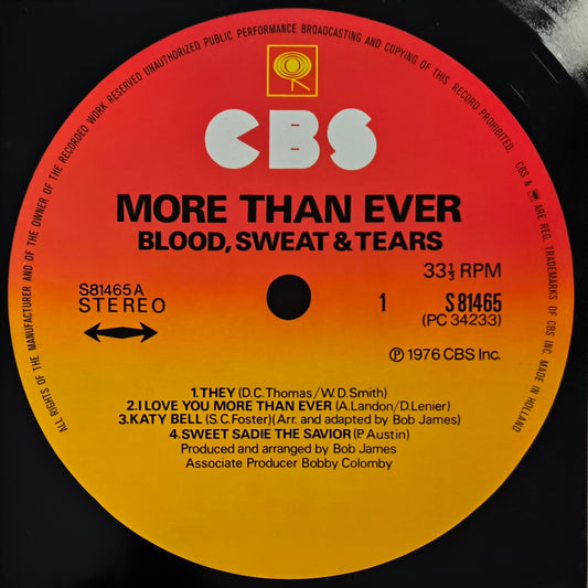 BLOOD, SWEAT & TEARS - More Than Ever
