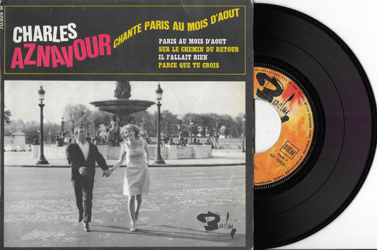 CHARLES AZNAVOUR - Chante Paris Au Mois D'août