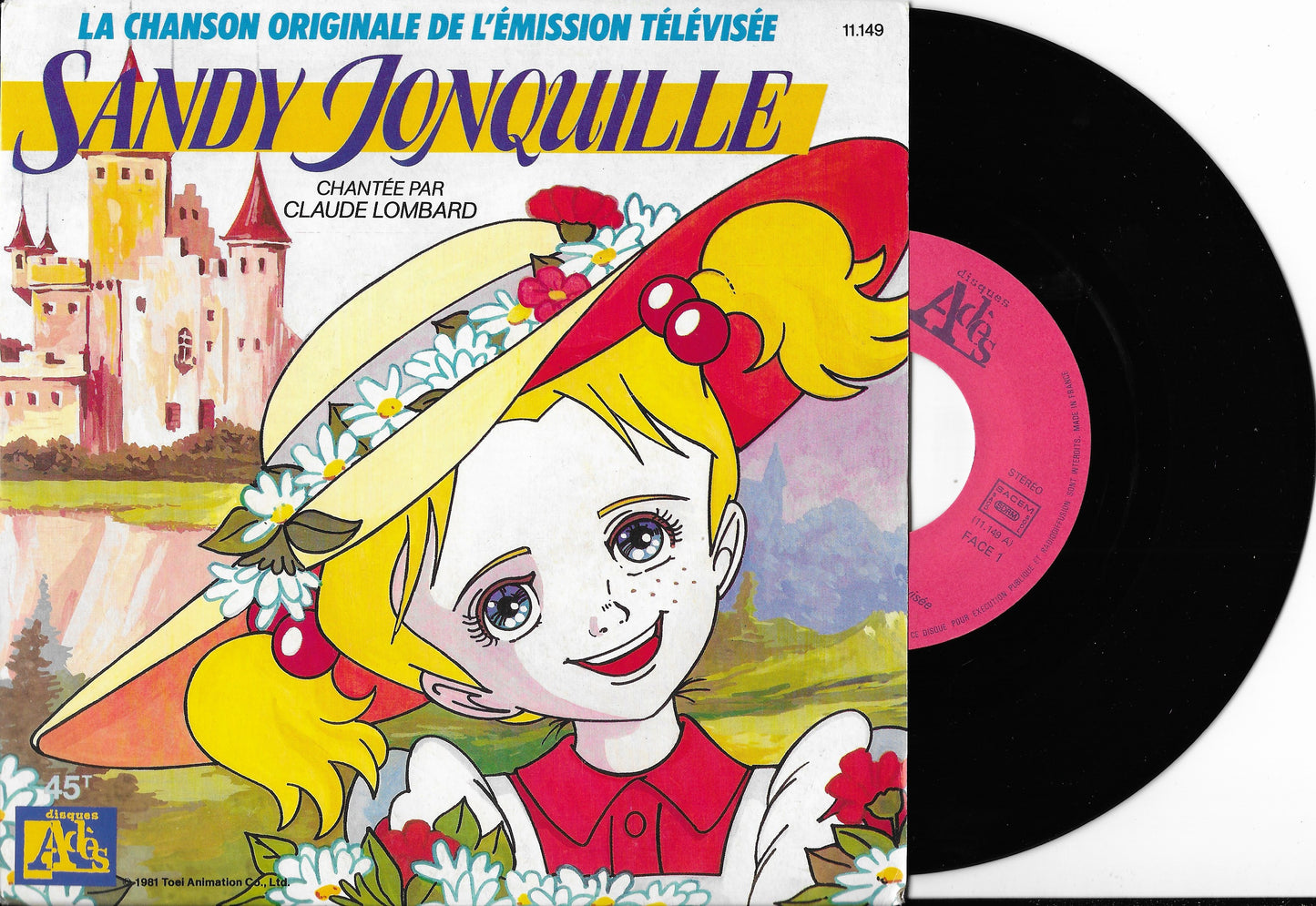 CLAUDE LOMBARD - Sandy Jonquille, La Chanson Originale De L'Emission Télévisée