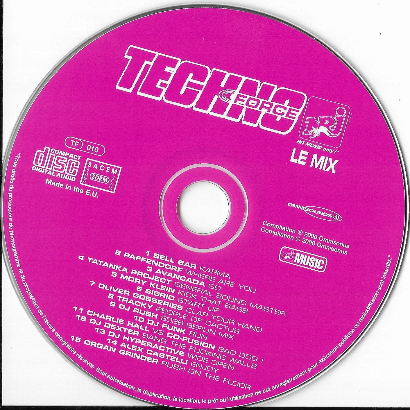 CD Occasion - DJ FRED - Techno Force N°5 - Le Mix – digg'O'vinyl
