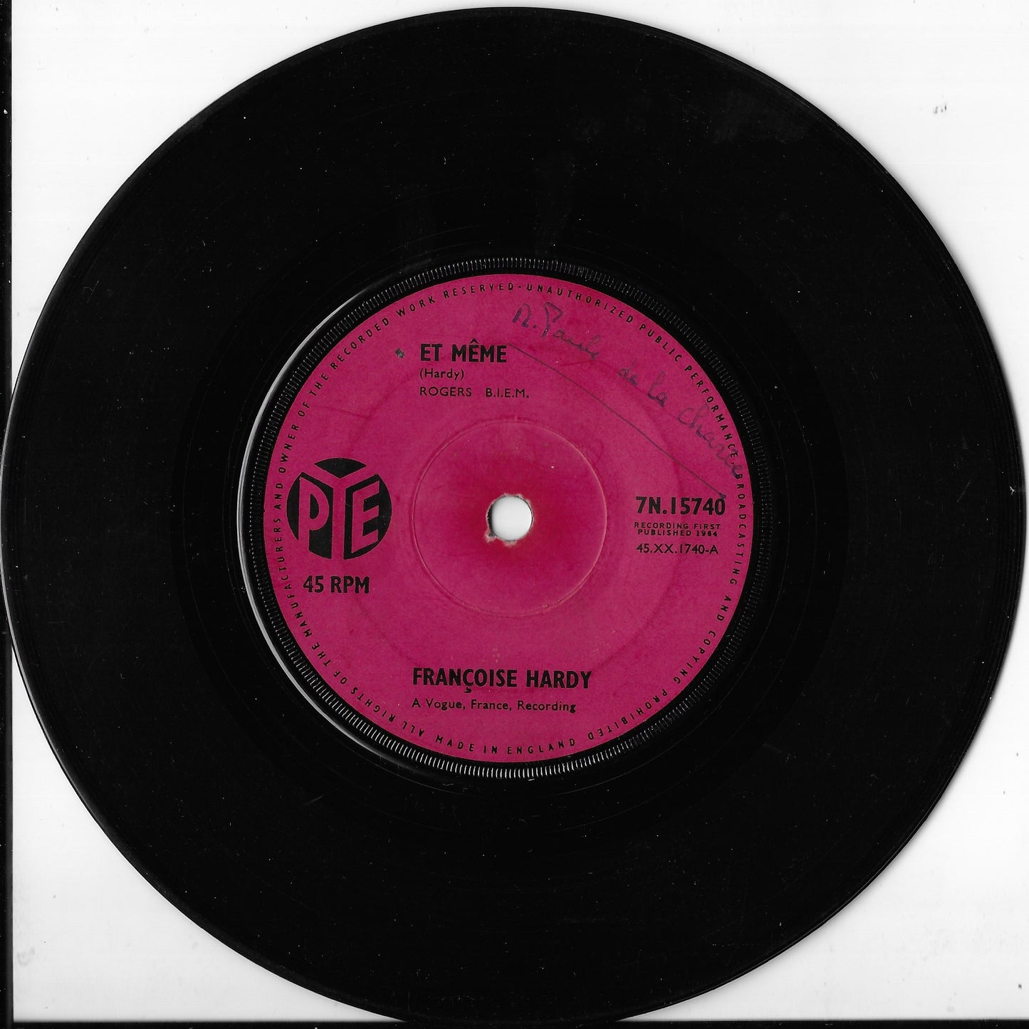 FRANCOISE HARDY - Et Même (Pressage UK)
