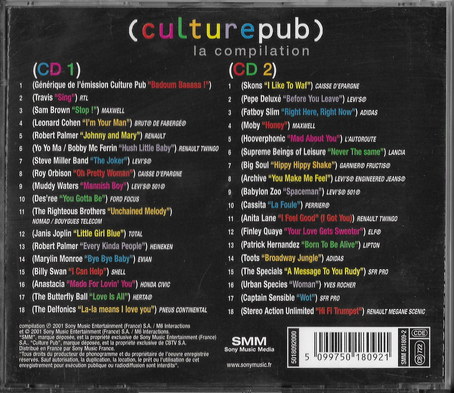 CULTURE PUB - La Compilation Le Meilleur De La Musique Pub