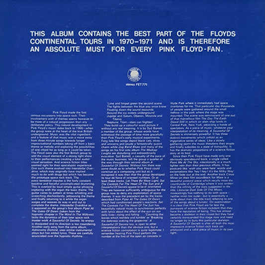 PINK FLOYD - The Early Tours '70-'71