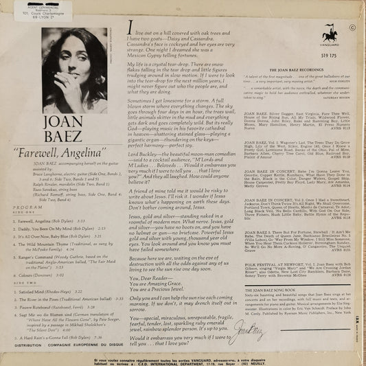 JOAN BAEZ - Farewell, Angelina