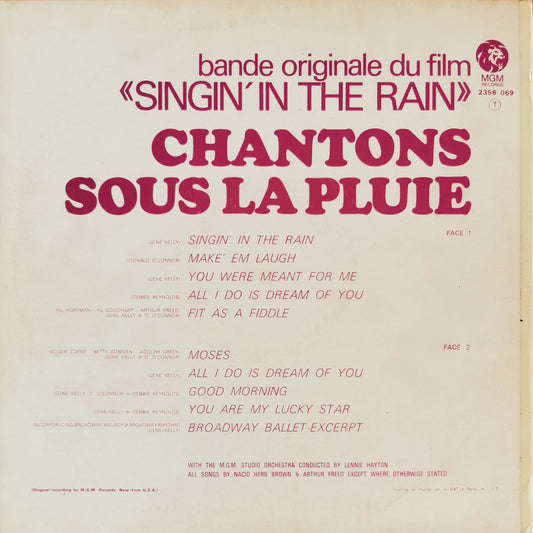 CHANTONS SOUS LA PLUIE - Bande originale du film
