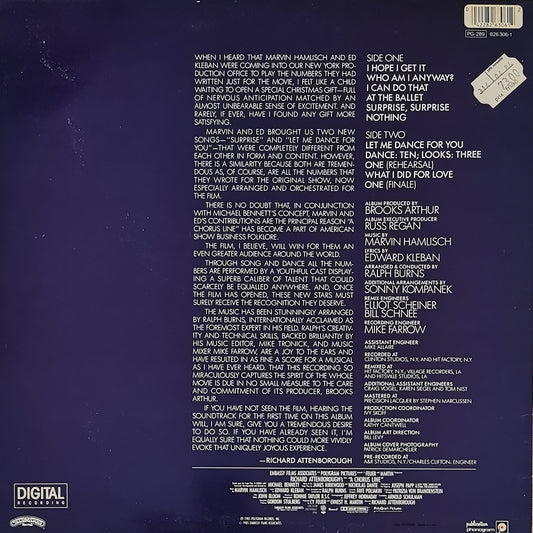 CHORUS LINE - Bande Originale du film