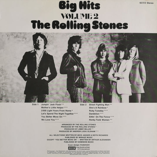 THE ROLLING STONES - Big Hits Volume 2