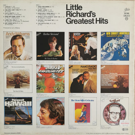 LITTLE RICHARD - Little Richard's Greatest Hits Recorded Live
