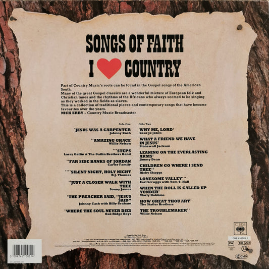 I LOVE COUNTRY SONGS OF FAITH