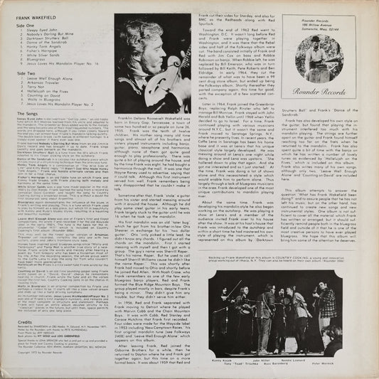 FRANK WAKEFIELD WITH COUNTRY COOKING - Frank Wakefield