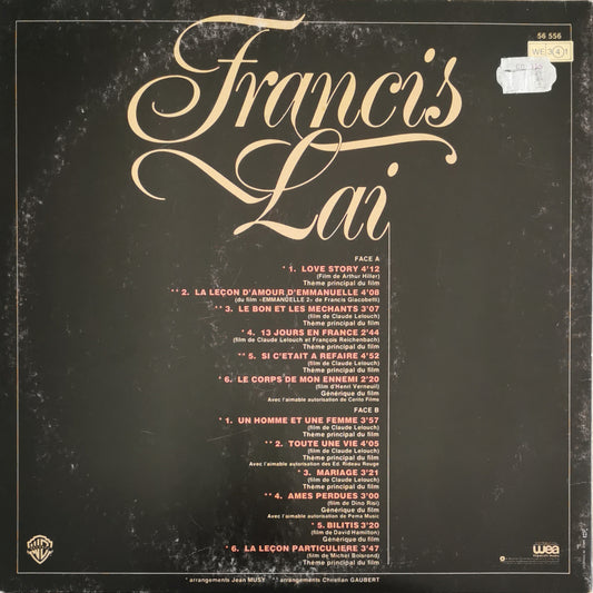 FRANCIS LAI - Ses Plus Belles Musiques De Films