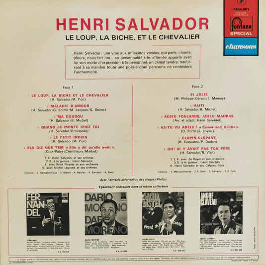 HENRI SALVADOR - Le Loup, La Biche, Et Le Chevalier