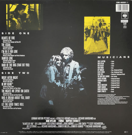FIONA, BOB DYLAN, RUPERT EVERETT - Hearts Of Fire (Original Motion Picture Soundtrack)