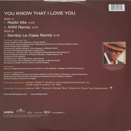 DONELL JONES - You Know That I Love You