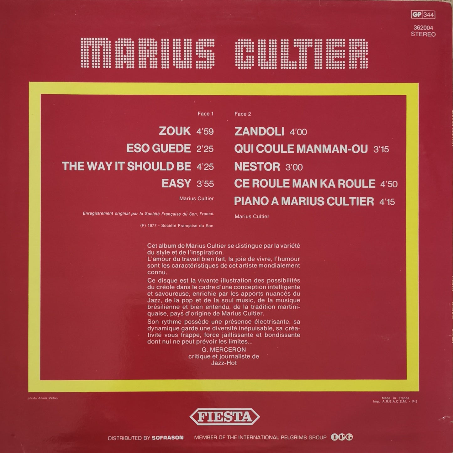 MARIUS CULTIER - Marius Cultier