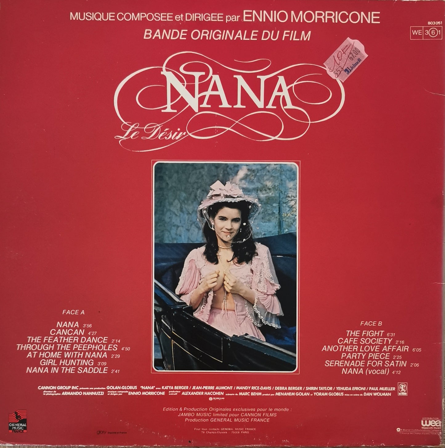 ENNIO MORRICONE - Nana Le Désir (Bande Originale Du Film)
