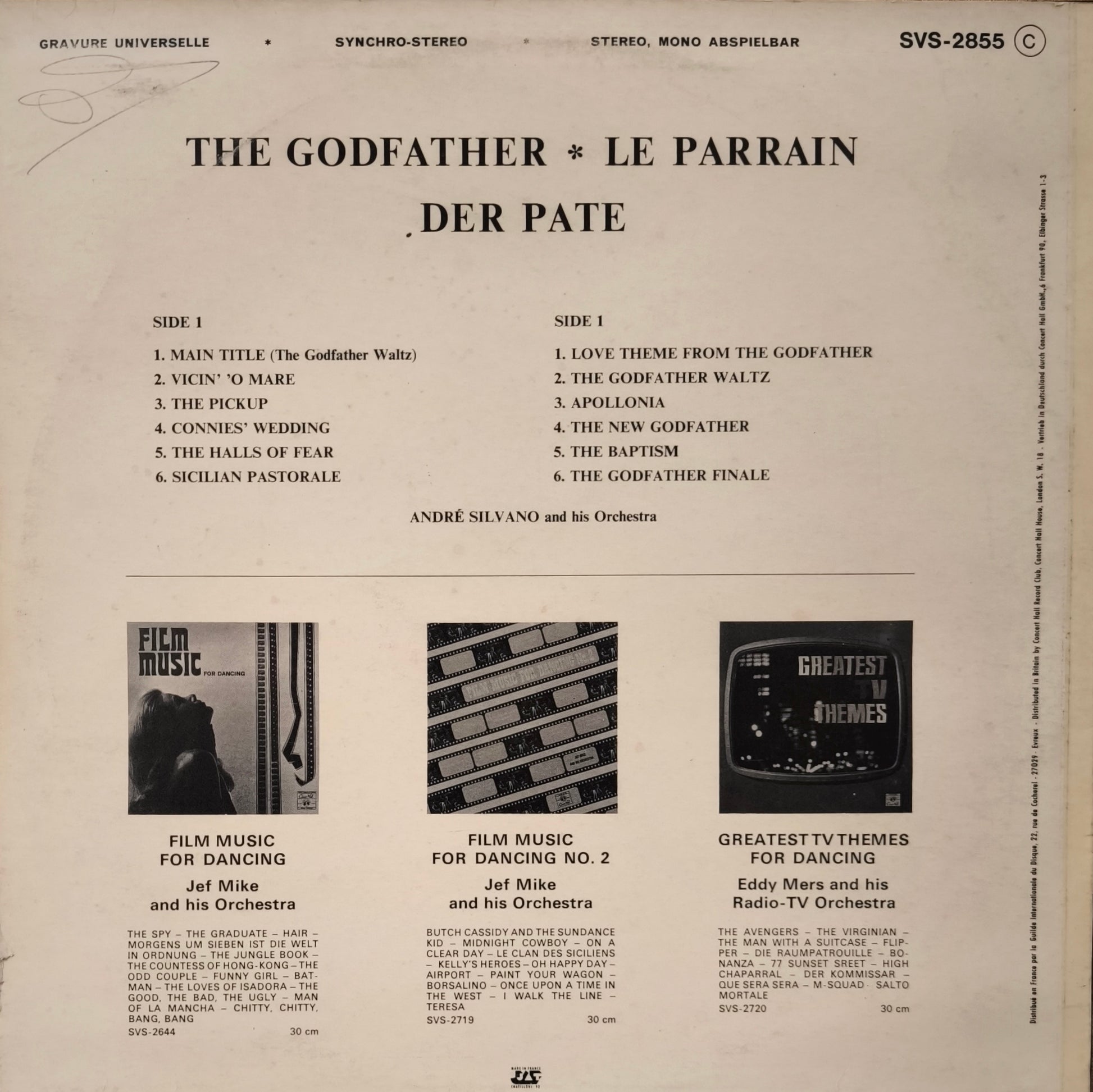 Le Parrain - Album Disque Vinyle LP
